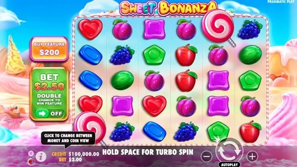 Tabla de pagos de Sweet Bonanza